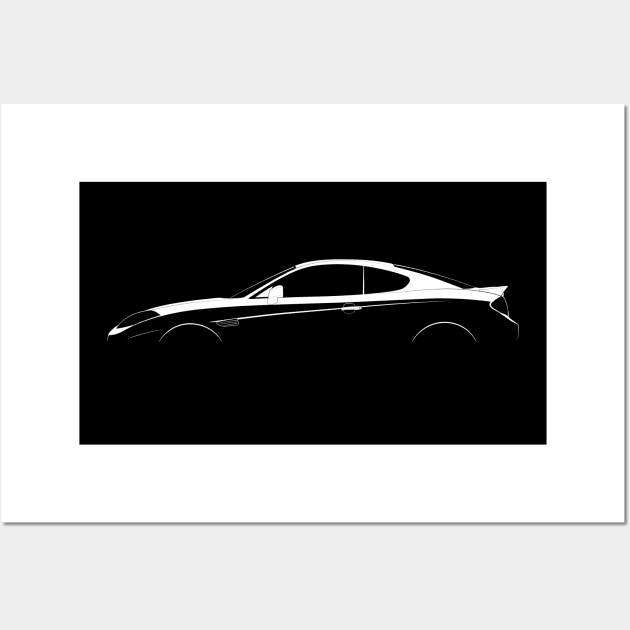 Hyundai Tiburon GT (GK) Silhouette Wall Art by Car-Silhouettes